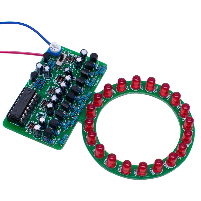 Diy Electronics Kits For Kids - CD4017 Ring Gradient LED Flowing Lamp