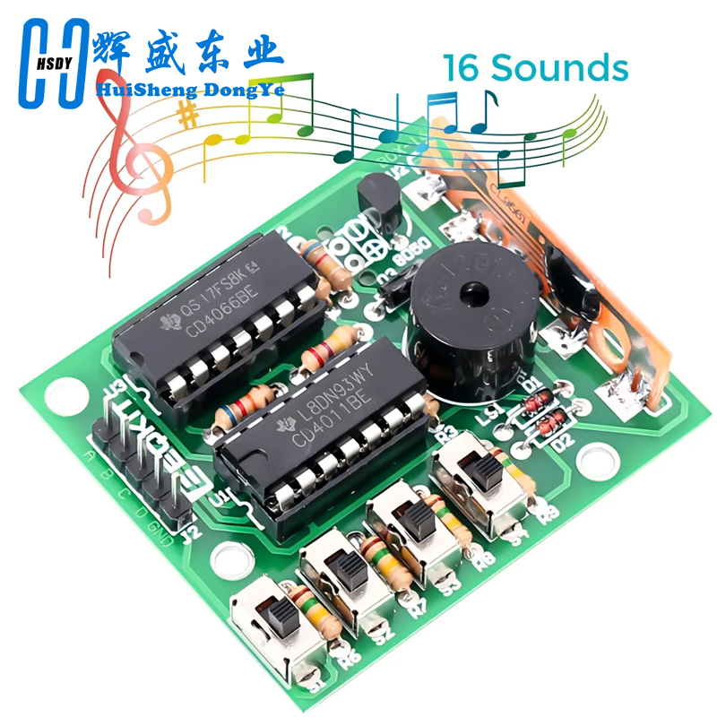 Diy Electronics Kits For Kids - 16 Music Sound Box BOX-16 Board