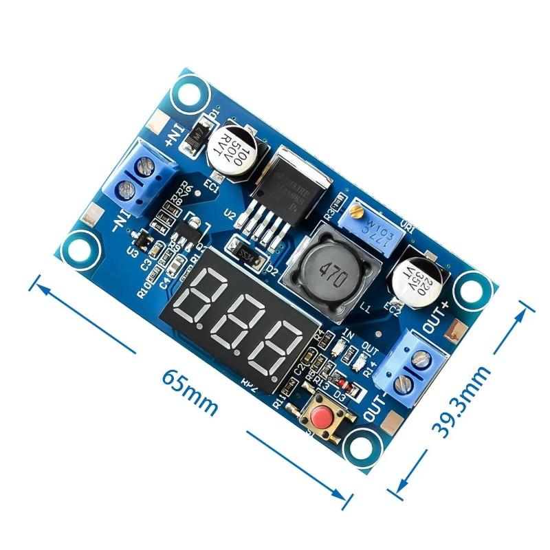 Diy Electronics - LM2596 Power Supply Module With Display