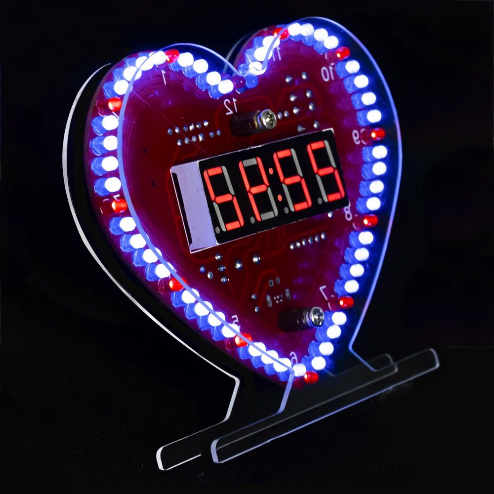 Diy Electronics Kits For Kids - DIY Electronic Kit Multi-function Heart-Shaped LED