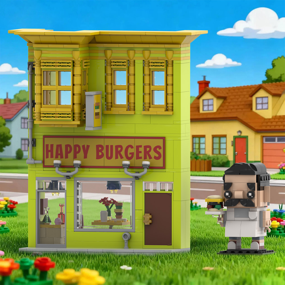 Gobricks MOC Bobs Burgers Buil - Diy Electronics Shop review and price