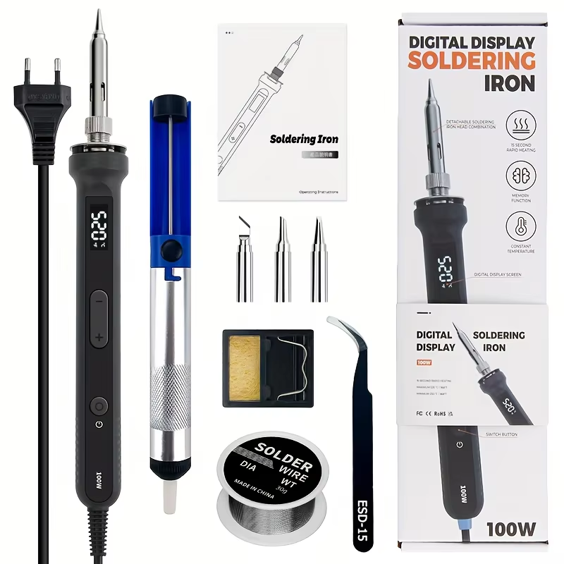 100W Digital Soldering Iron Ki - Diy Electronics Repair review and price