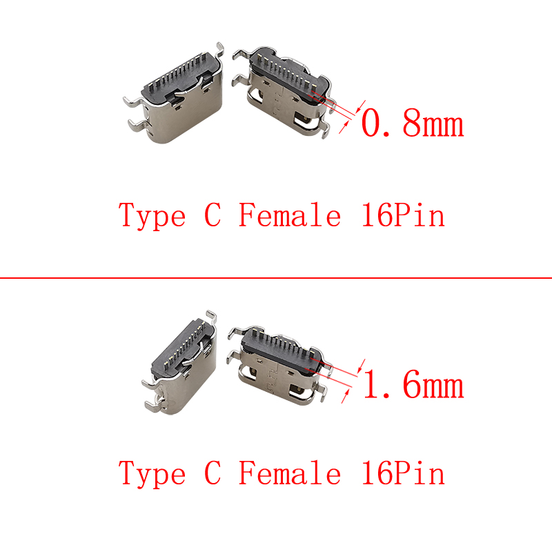 10Pcs USB Type C Female 16 Pin - Smd Solder Paste review and price