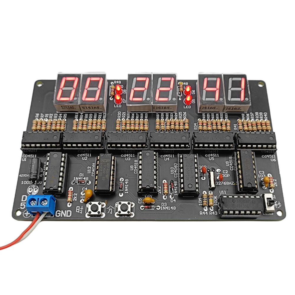 24-Hour Digital Circuit Clock  - Electronics Diy Pcb Design Projects review and price