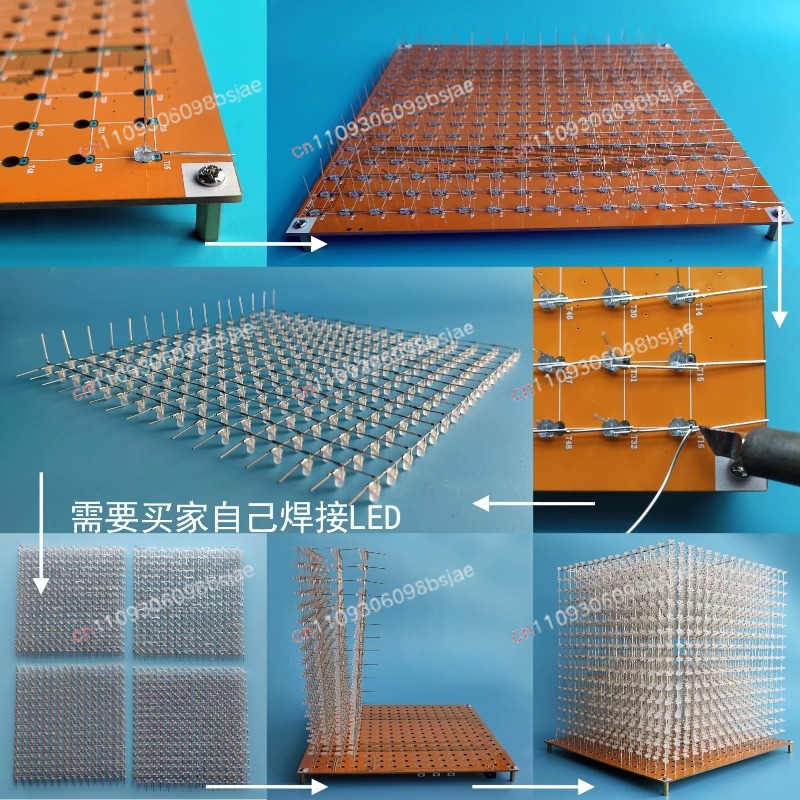 3D16MINI Light Cube Kit 16X16X - Diy Electronics Parts review and price