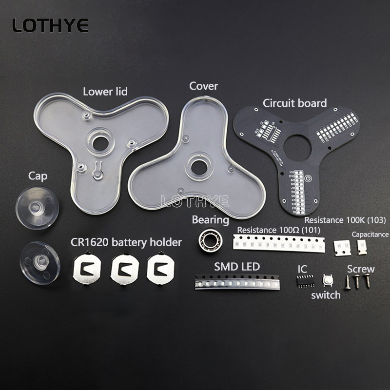 LED Fidget Spinner Manufacture - Diy Electronics Parts review and price