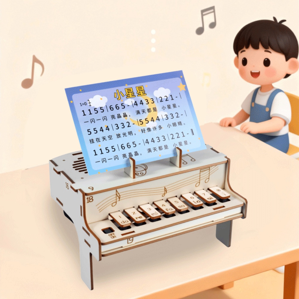 DIY Wooden Electronic Piano Mo - Diy Electronics Parts review and price
