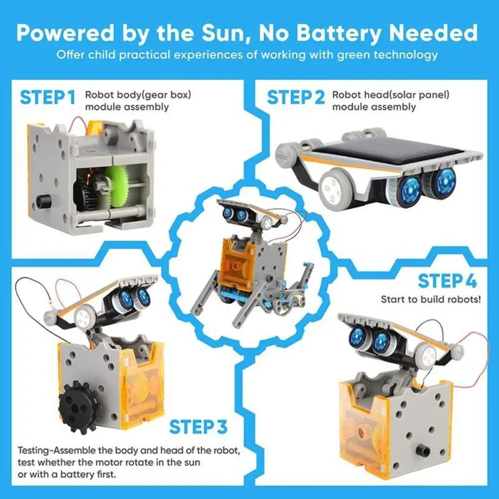 13 in 1 Solar Powered Robot Sc - Diy Electronics Parts review and price