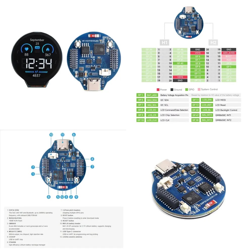 ESP32-S3 LCD development board - Esp32 Wifi Bluetooth review and price